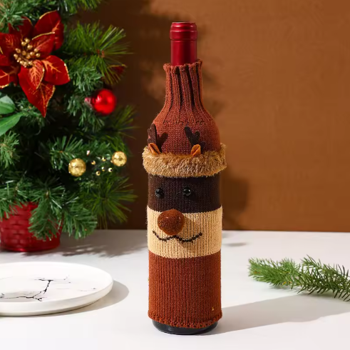 Christmas Wine Bottle Covers
