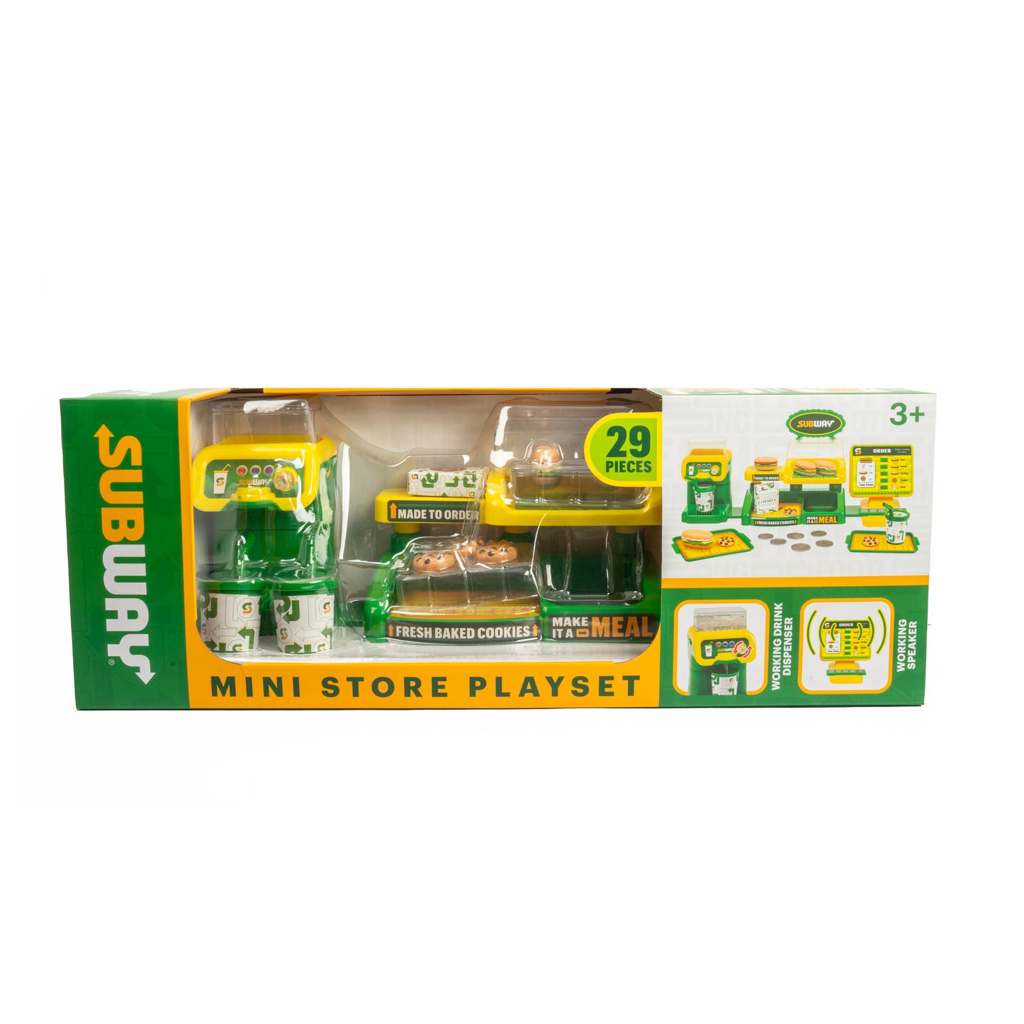 Subway Mini Restaurante Playset – Loja de Sanduíches de Brincadeira de 29 Peças