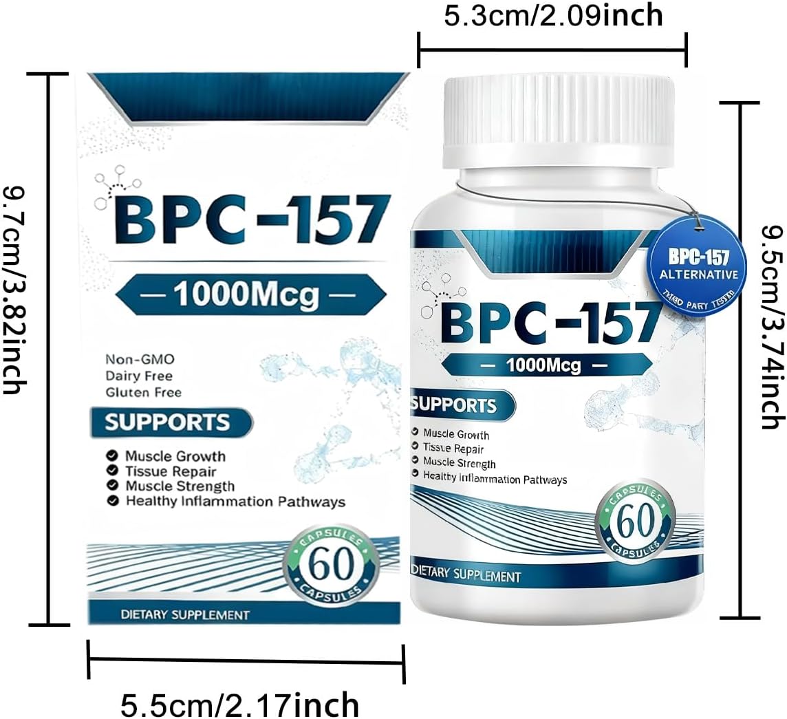 BPC 157 Peptide Recovery Capsules – Muscle & Training Support 60 Capsules