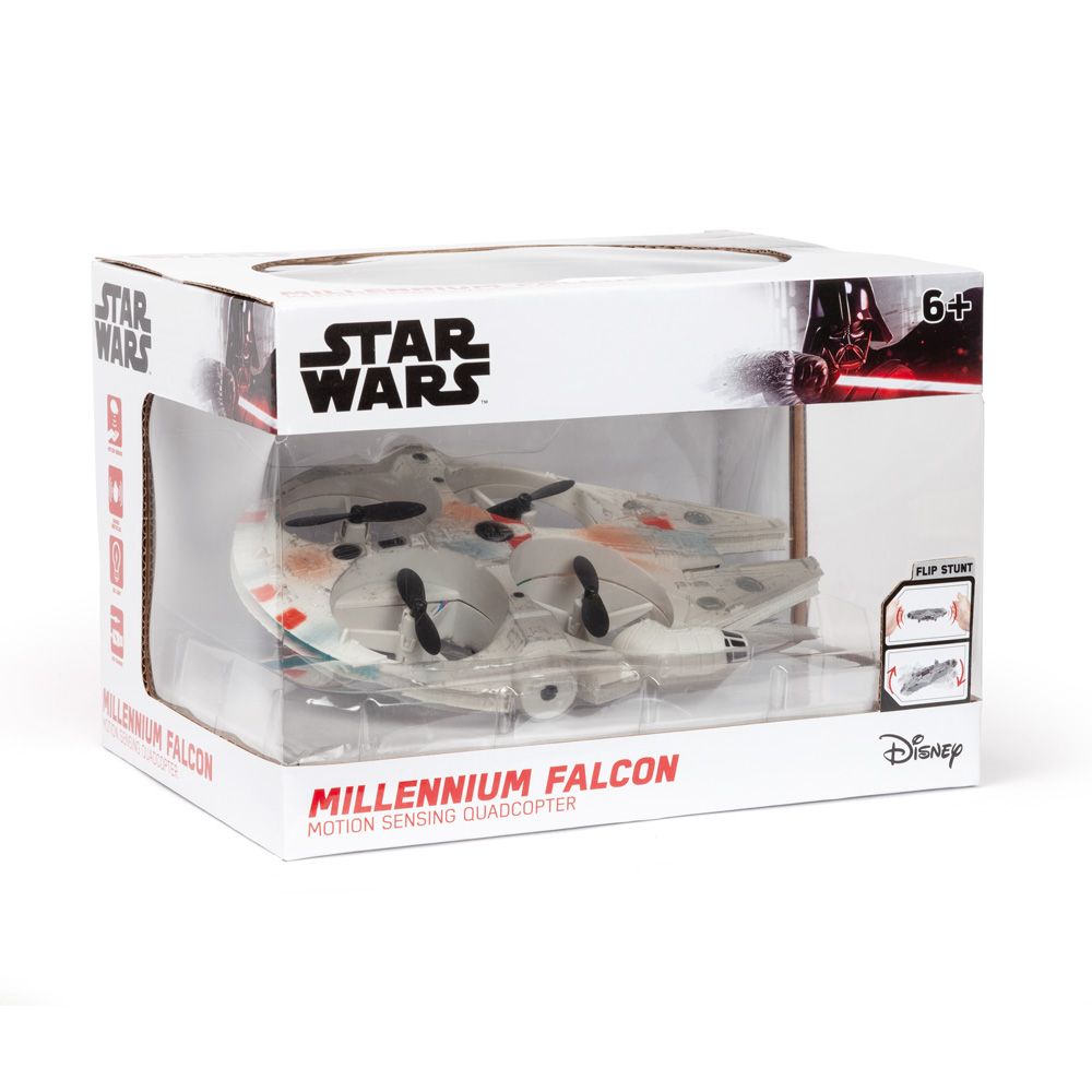 Drone Quadricóptero com Sensor de Movimento Millennium Falcon Star Wars