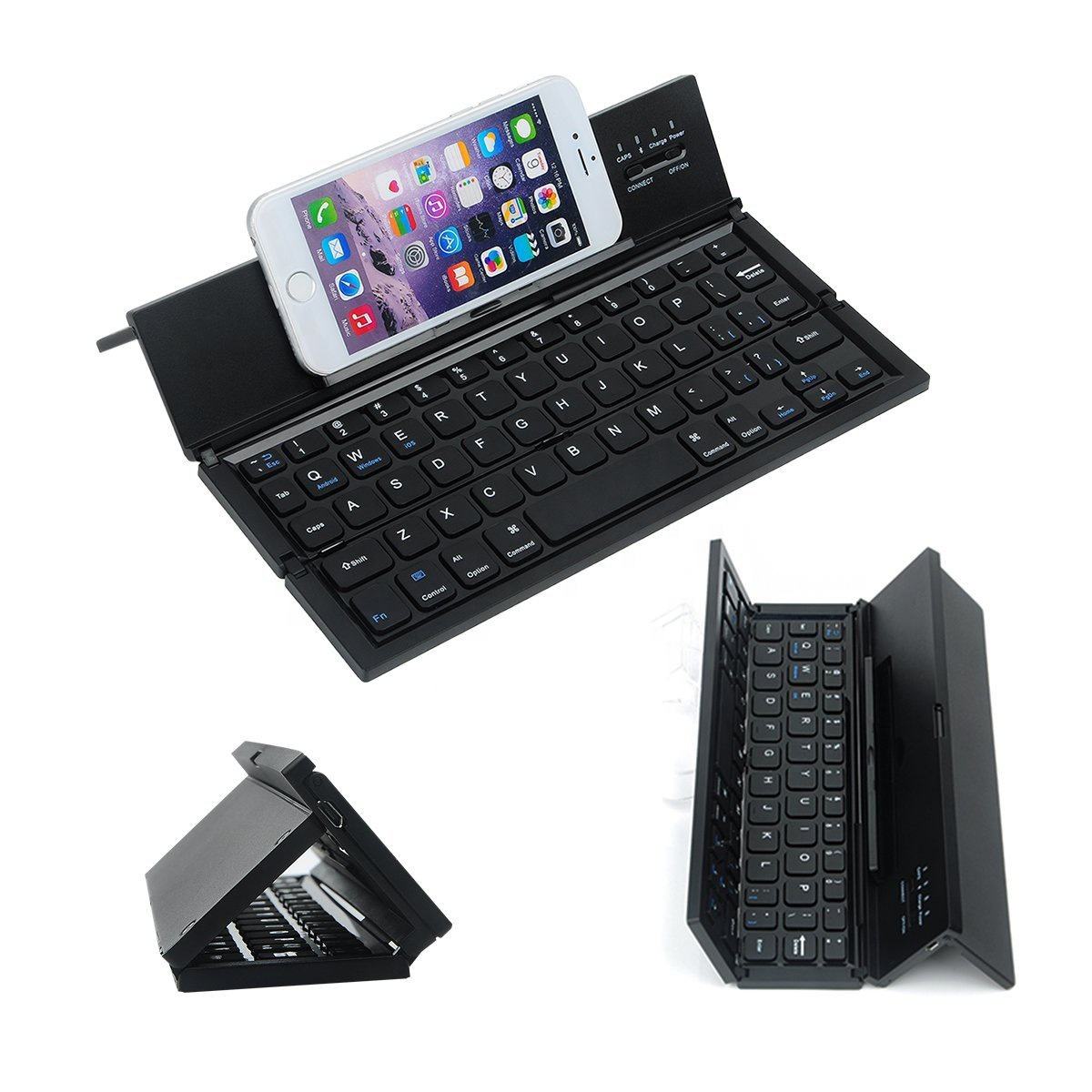 Teclado Bluetooth inalámbrico plegable ultrafino