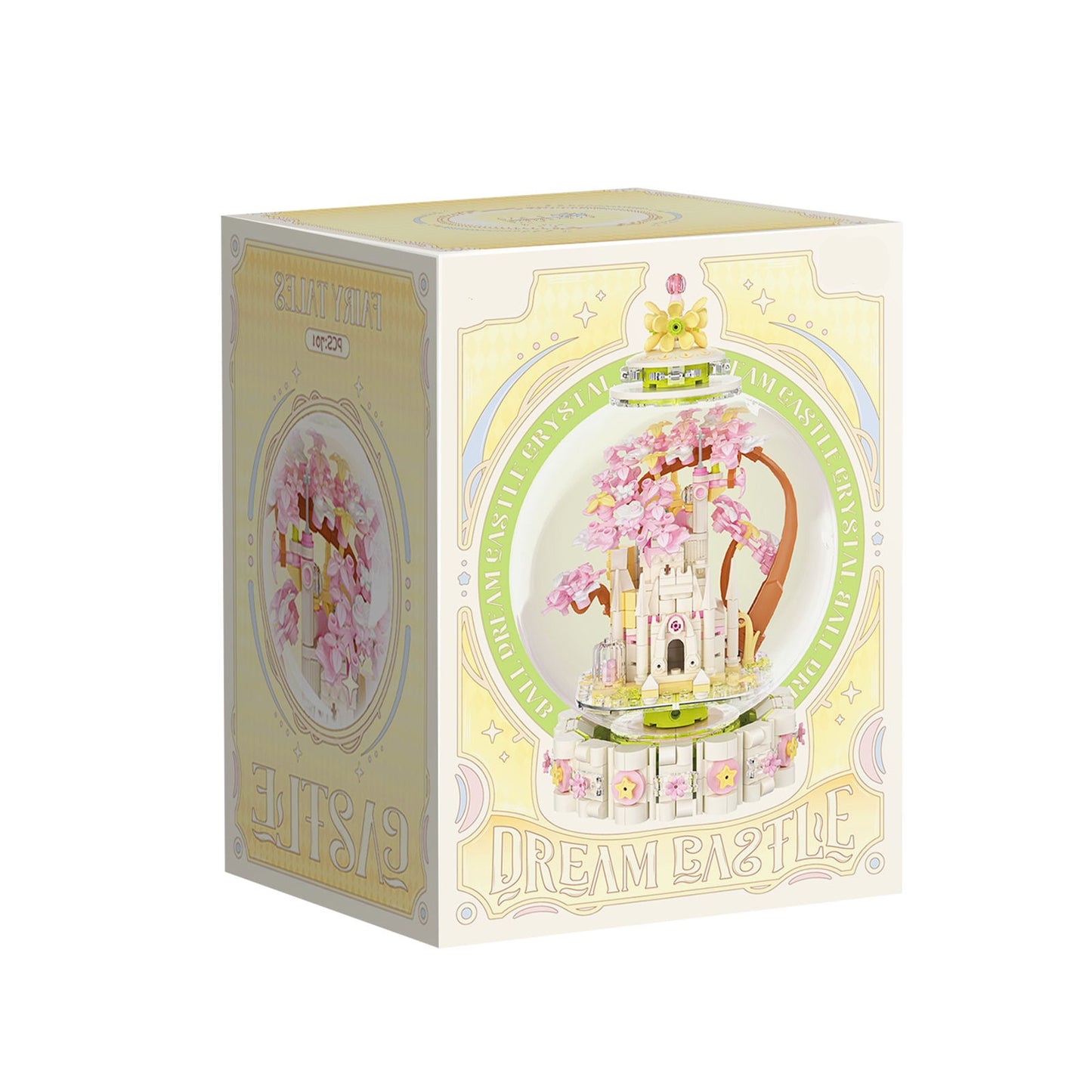 Enchanted Crystal Castle Building Set – Fantasy Rotating DIY Display Globe