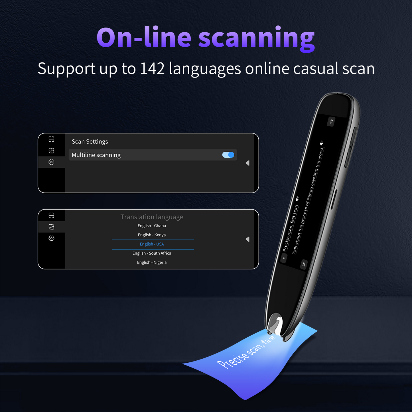 Smart Scan Multi-Language Translation Pen