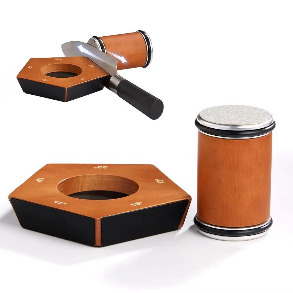 Rolling Knife Sharpener with 5 Angle Base