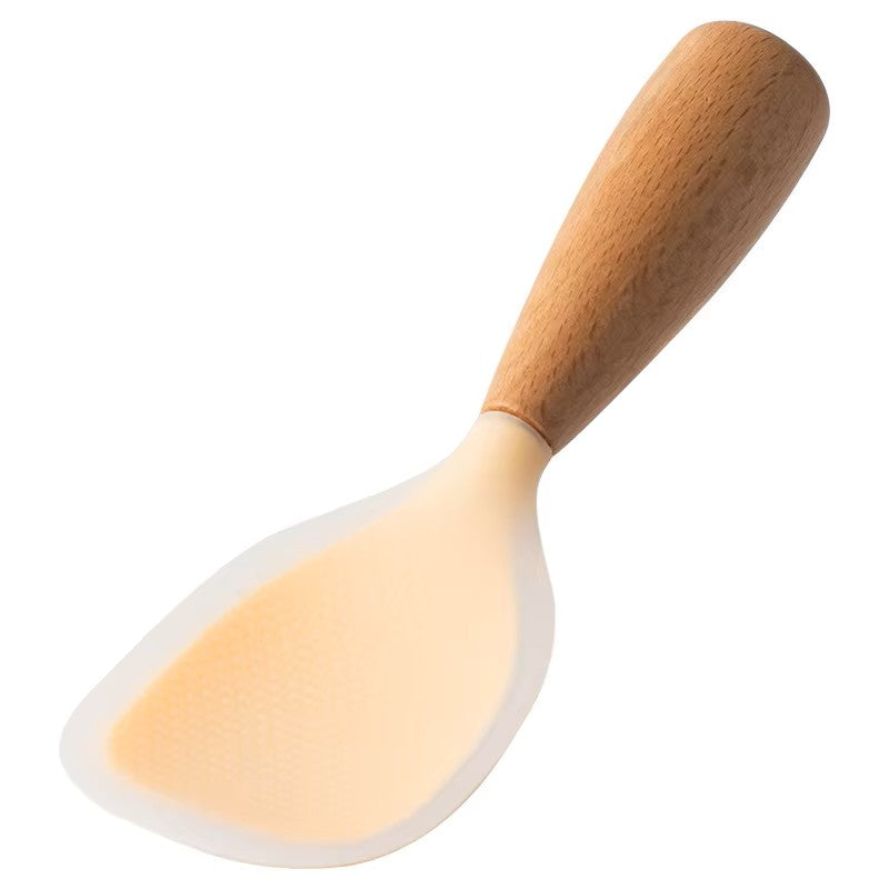 Cuchara de cocina antiadherente de silicona prémium – Resistente a altas temperaturas y antiquemaduras, cuchara para arroz