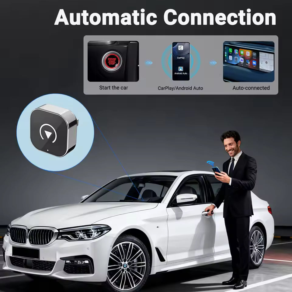 2-in-1 Universal Wireless Car Adapter