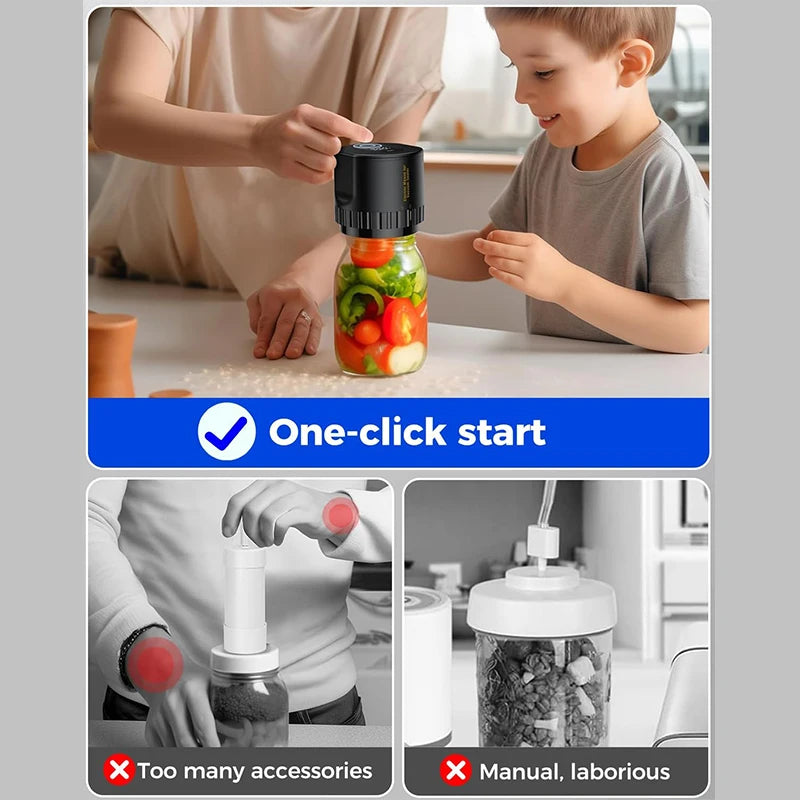 Electric Jar Vacuum Sealer Kit