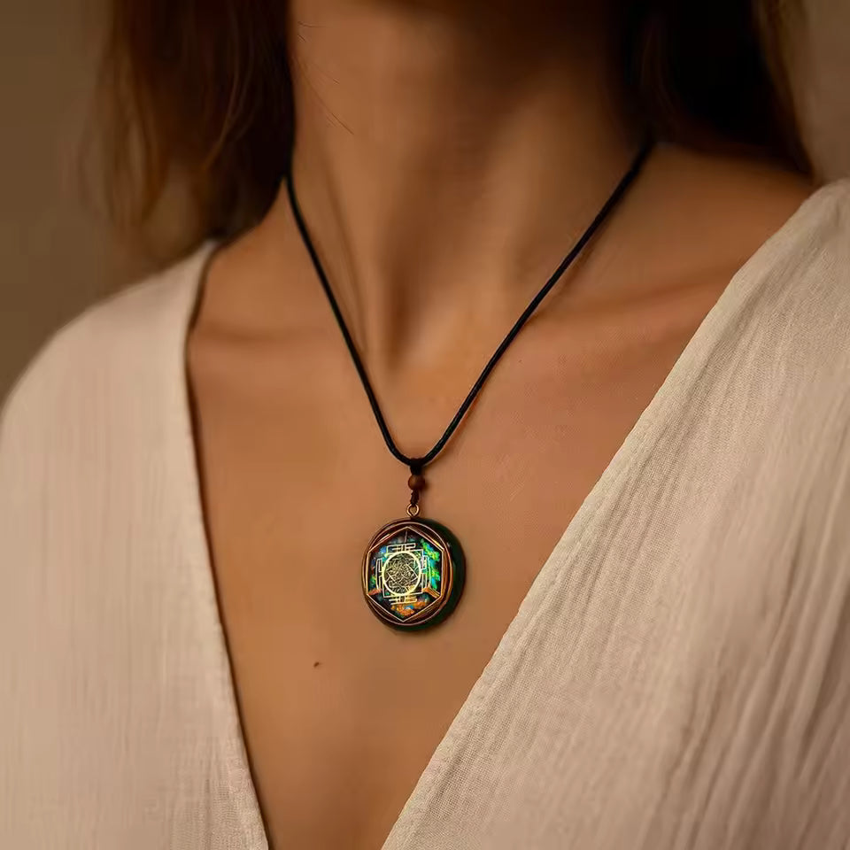 Handcrafted Orgonite Metatron Pendant Necklace