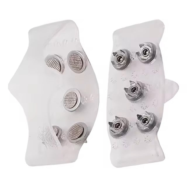 Crampones Antideslizantes de 5 Puntas – Agarre Universal para Hielo y Nieve en Senderismo, Caminatas y Pesca