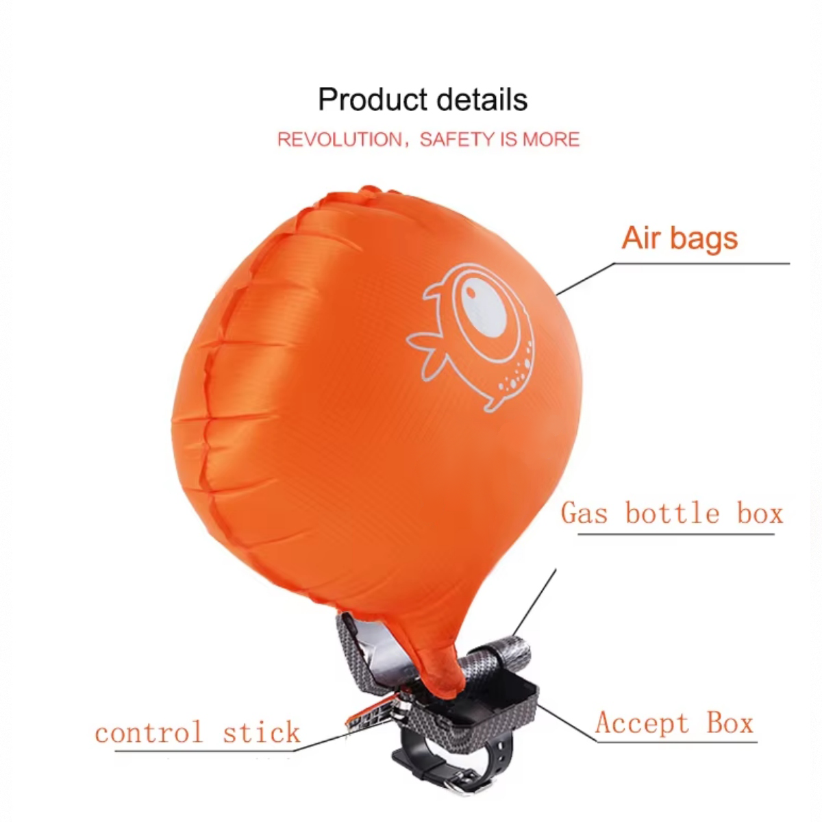 Portable Life-Saving Bracelet with Rapid Inflation Airbag