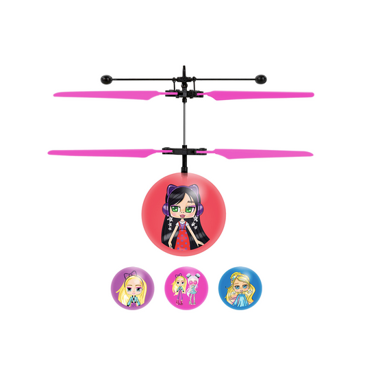 Boxy Girl Mystery Box Flying Figure IR UFO Ball Helicopter