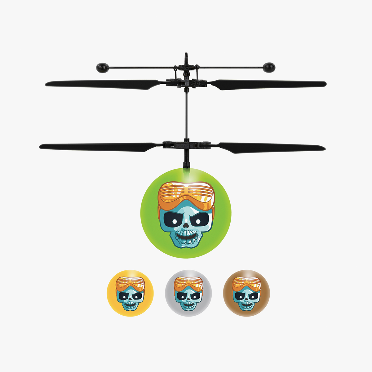 Caja Misteriosa Treasure X Figura Voladora Helicóptero Bola IR OVNI