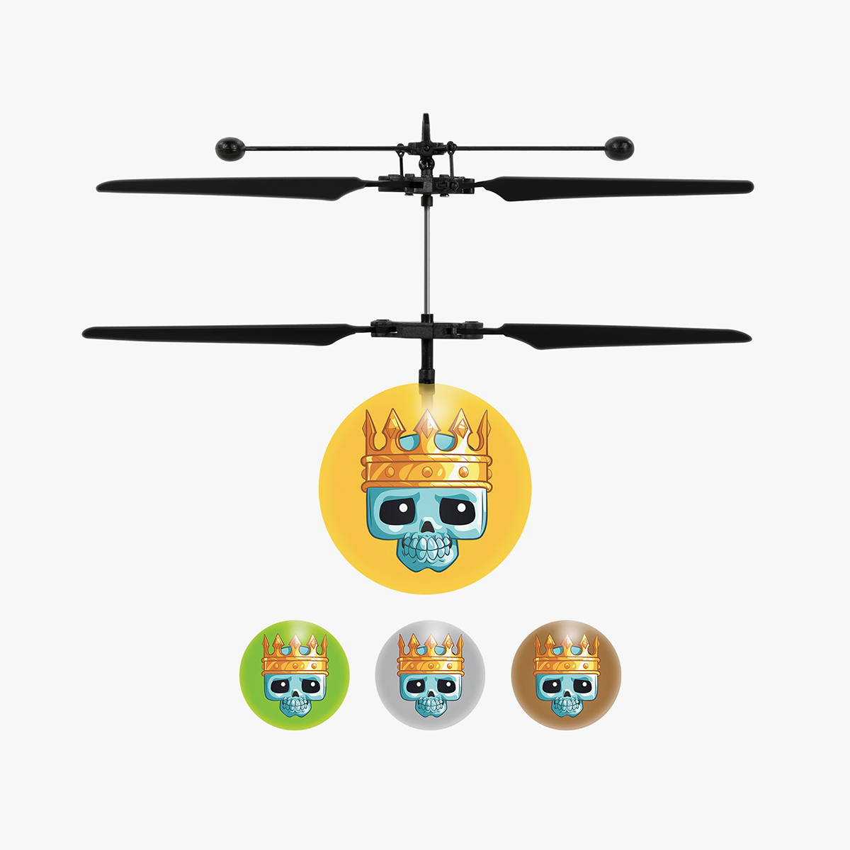 Caja Misteriosa Treasure X Figura Voladora Helicóptero Bola IR OVNI