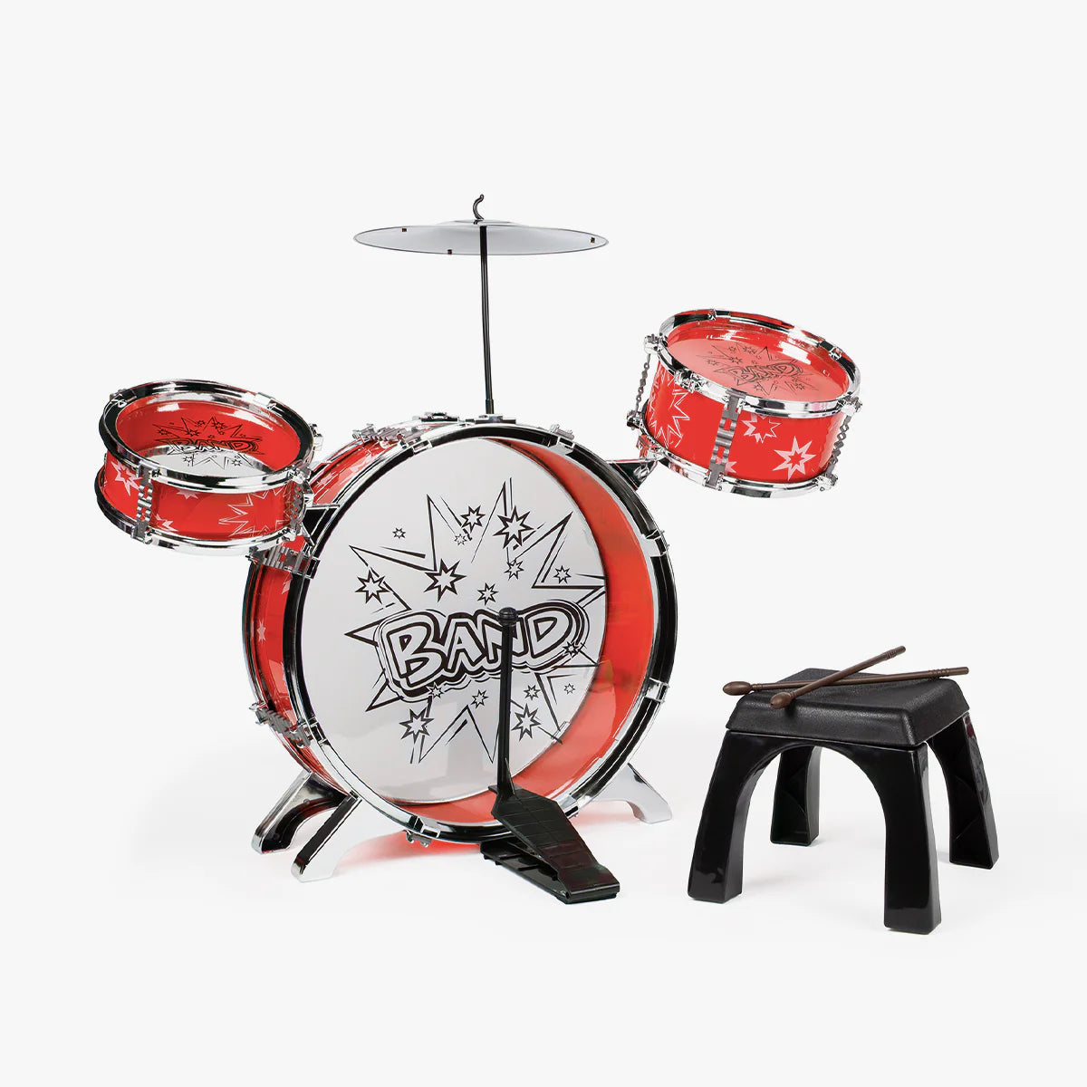 Bateria Big Band Kids – Kit de Bateria Completo para Principiantes