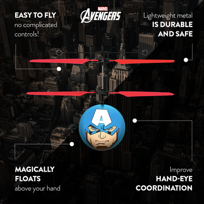 Helicóptero Bola OVNI IR Marvel Avengers Capitão América