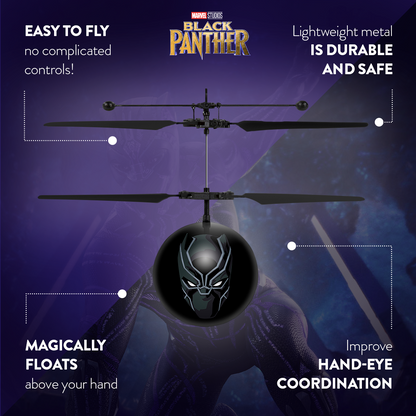 Helicóptero Marvel Avengers Black Panther IR UFO Ball