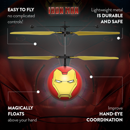 Marvel Avengers Iron Man IR Bola Voadora Helicóptero
