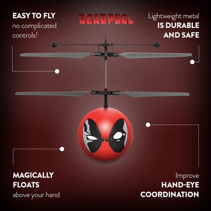 Marvel X-Men Deadpool Helicóptero IR UFO Ball