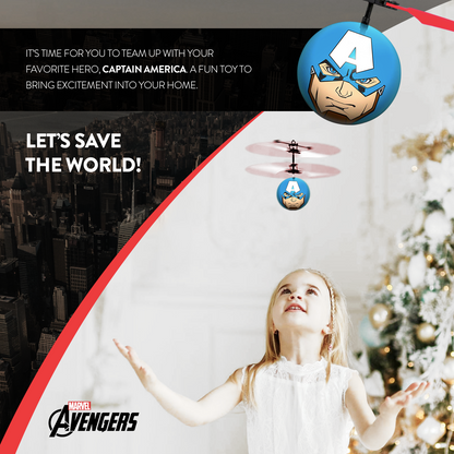 Helicóptero Bola OVNI IR Marvel Avengers Capitão América