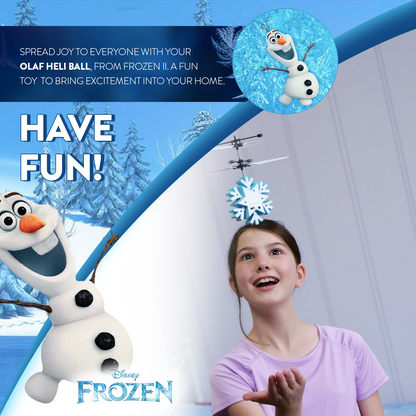 Helicóptero Bola OVNI de Infravermelhos com Deteção de Movimento Olaf, Disney Frozen