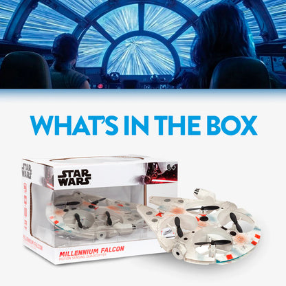 Drone Quadricóptero com Sensor de Movimento Millennium Falcon Star Wars