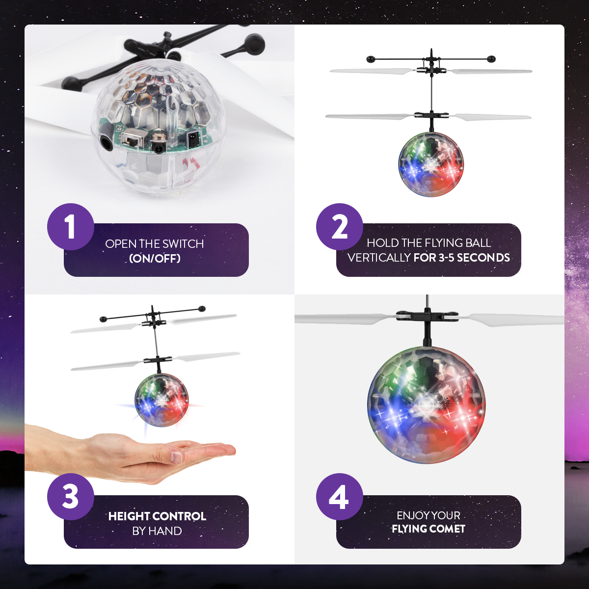 Comet IR UFO Ball Helicopter