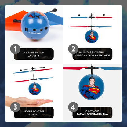 Helicóptero OVNI Bola Superman Liga de la Justicia DC