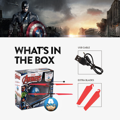 Helicóptero Bola OVNI IR Marvel Avengers Capitão América