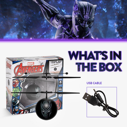 Helicóptero Marvel Avengers Black Panther IR UFO Ball