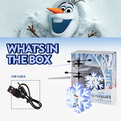 Helicóptero Bola OVNI de Infravermelhos com Deteção de Movimento Olaf, Disney Frozen