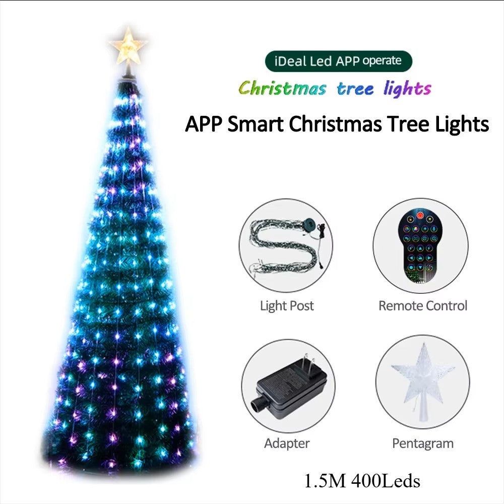 Luzes Estrela de Natal Inteligentes RGB – Controlo por Aplicação Bluetooth