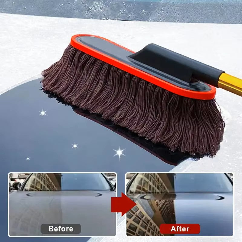 Microfiber Car Duster with Extendable Handle – Professional Detailing Dust Mop for Car, SUV & Home