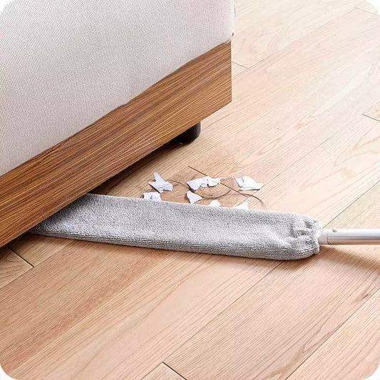 Hogar Retractable Gap Dust Brush - Telescopic Microfiber Duster with Long Handle for Under Bed, Sofa & Appliances