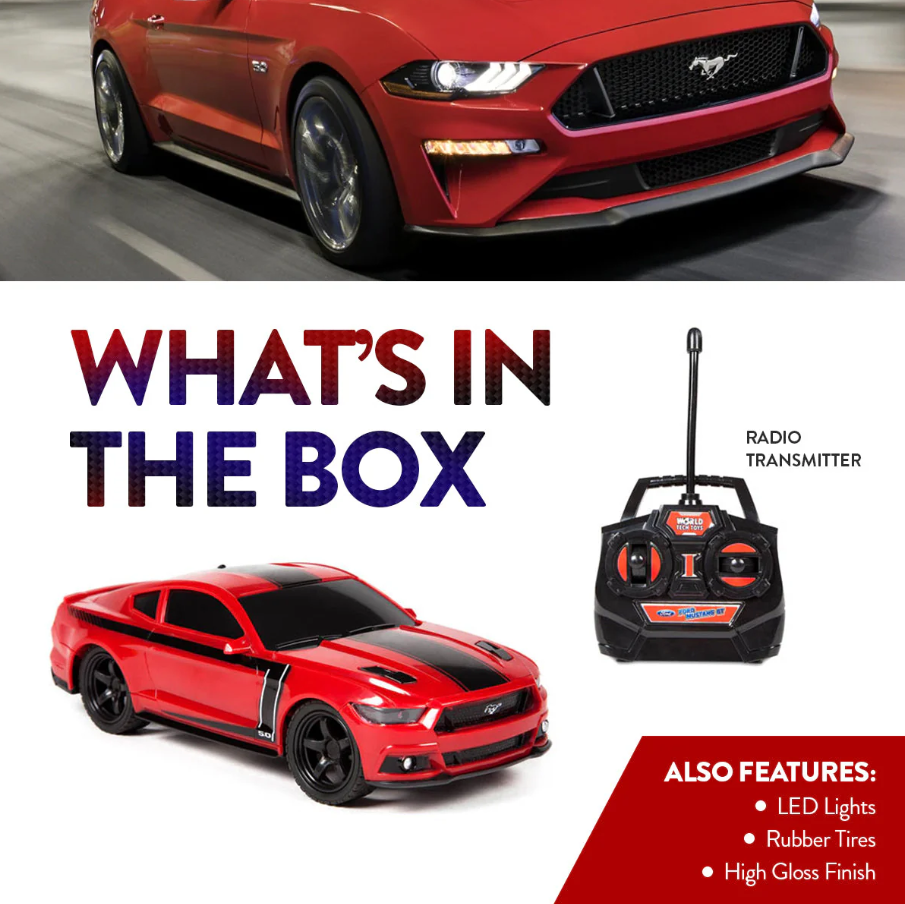 Ford Mustang RC American Muscle Car – Réplica à Escala 1:24