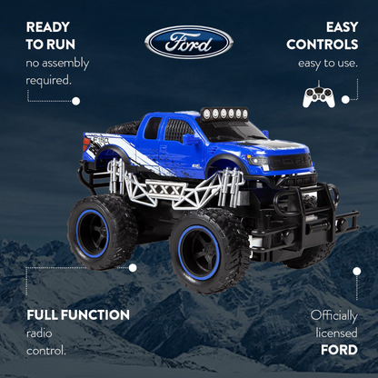 Camioneta RC todoterreno Ford F-150 SVT Raptor - Réplica a escala 1:24