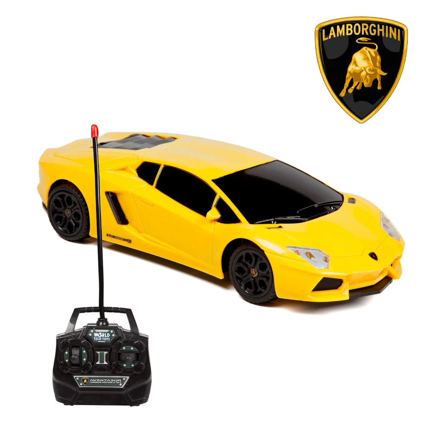 Lamborghini Aventador Carro Elétrico RC Supercarro - Réplica à Escala 1:24