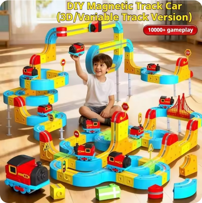 Pista Magnética Antigravedad – Kit de Construcción Ferroviaria Eléctrica STEM para Niños