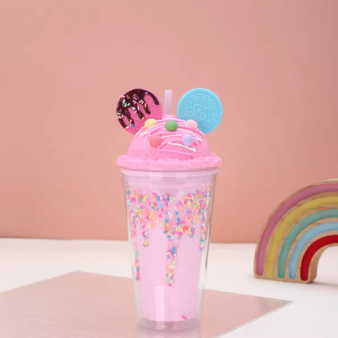 Copo Isotérmico para Parfait de Gelado – Copo Isolado com Palhinha