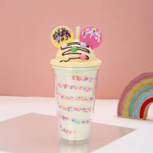 Copo Isotérmico para Parfait de Gelado – Copo Isolado com Palhinha