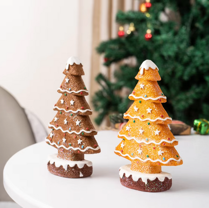 Adornos de Navidad de Jengibre para Árbol - Decoración de Mesa y Estantería Navideña