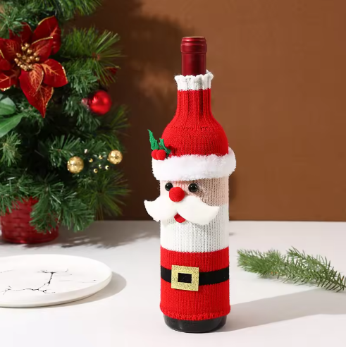 Christmas Wine Bottle Covers