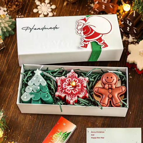 Velas Artesanais de Natal Perfumadas – Decoração de Natal para Casa