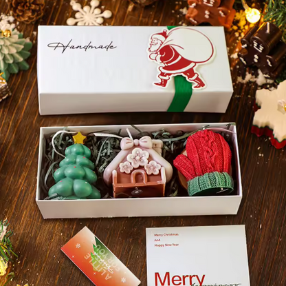Velas Artesanais de Natal Perfumadas – Decoração de Natal para Casa
