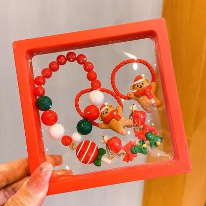 Handmade Christmas Beaded Bracelet Set