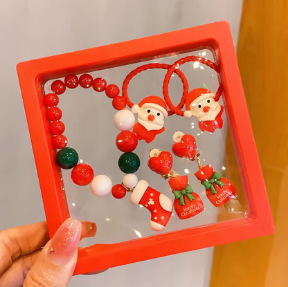 Handmade Christmas Beaded Bracelet Set