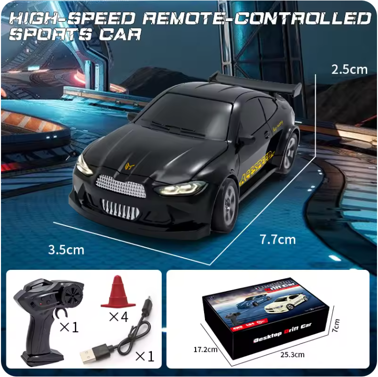 1:64 Scale 4WD High-Speed RC Drift Car