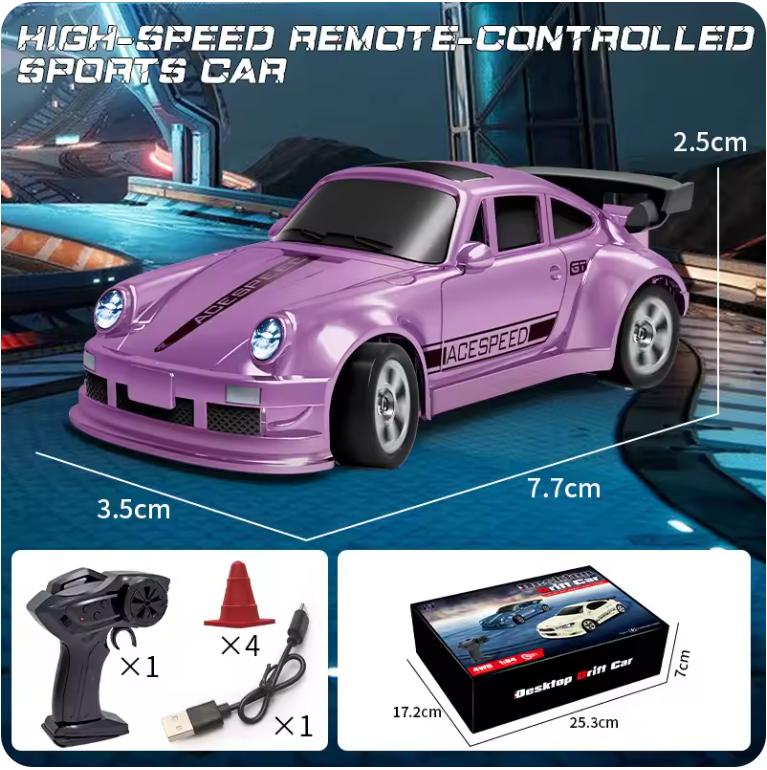 1:64 Scale 4WD High-Speed RC Drift Car