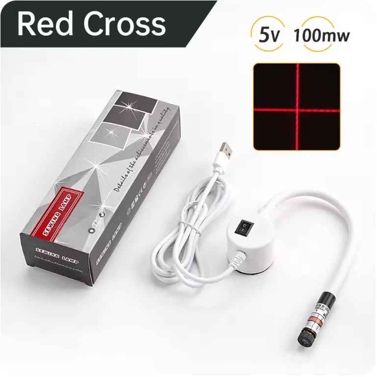 USB Laser Positioning Guide Light – Red Line/Cross