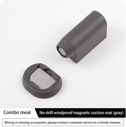 Batente de Porta Magnético com Retentor de Chão (Sem Furos, À Prova de Vento, Anticolisão)