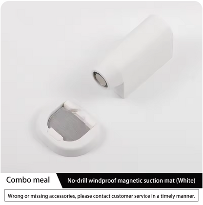 Batente de Porta Magnético com Retentor de Chão (Sem Furos, À Prova de Vento, Anticolisão)